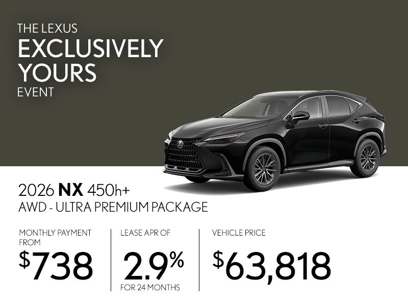 New Lexus NX 450h+ Promotions in Montreal