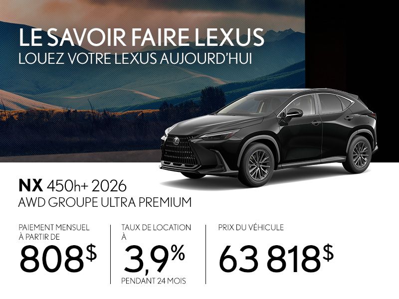 Lexus NX 450h+ neuf en promotion à Montréal
