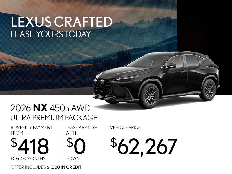 New Lexus NX 450h+ Promotions in Montreal
