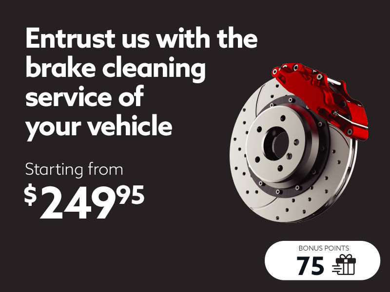 Entrust us with the brake cleaning service of your vehicle