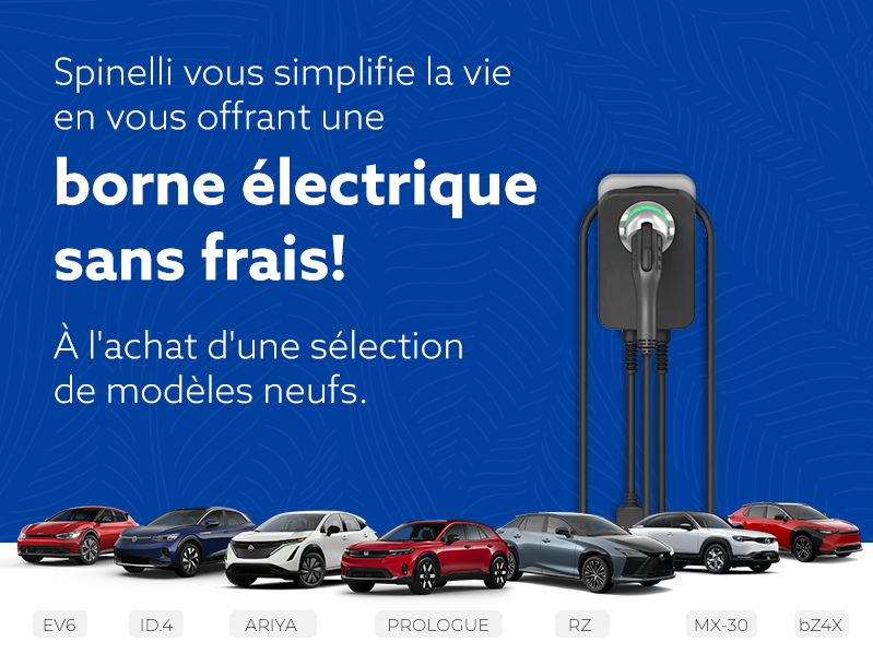 Obtenez une borne électrique sans frais