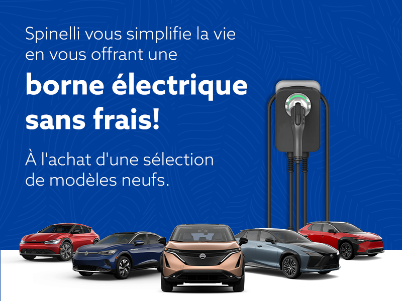 Obtenez une borne électrique sans frais