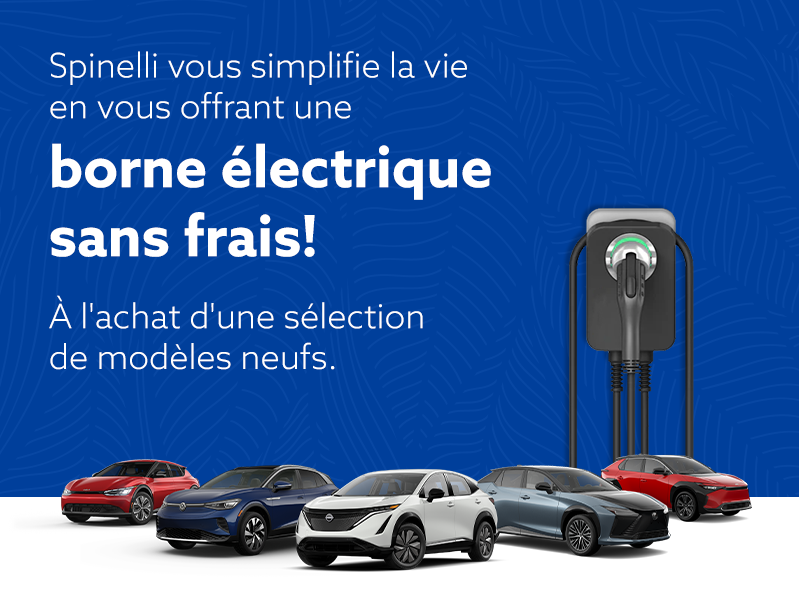 Obtenez une borne électrique sans frais