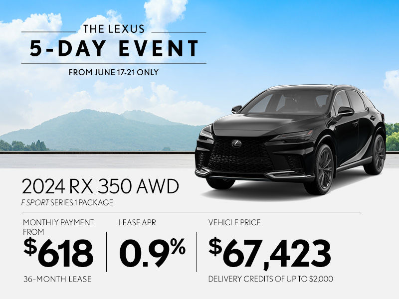 New Lexus RX Promotions in Montreal
