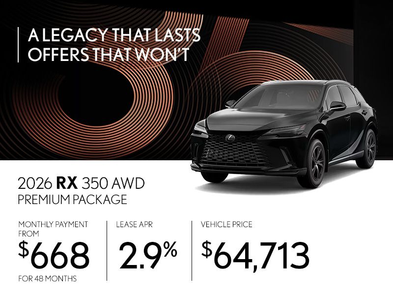 New Lexus RX 350 Promotions in Montreal