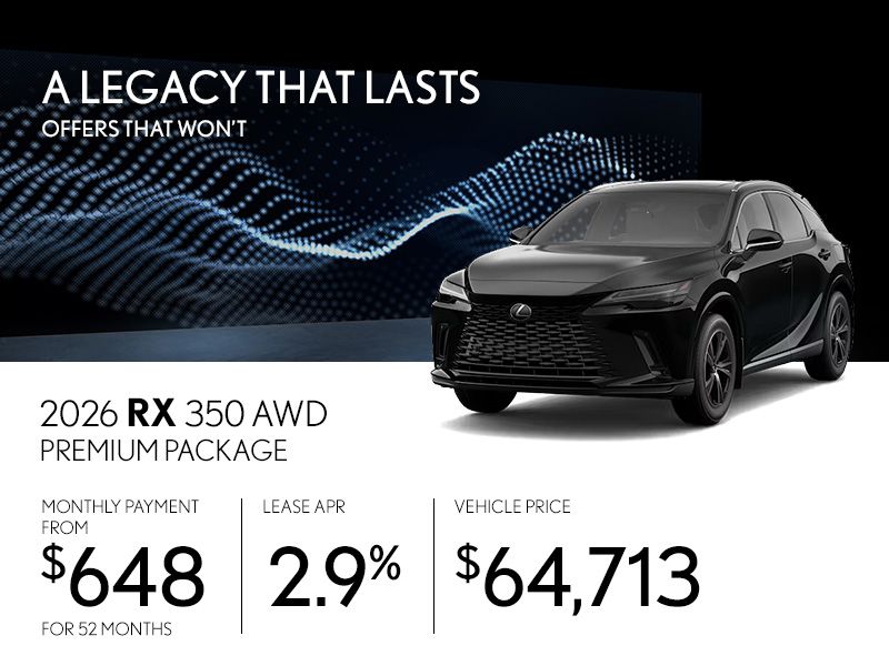 New Lexus RX 350 Promotions in Montreal