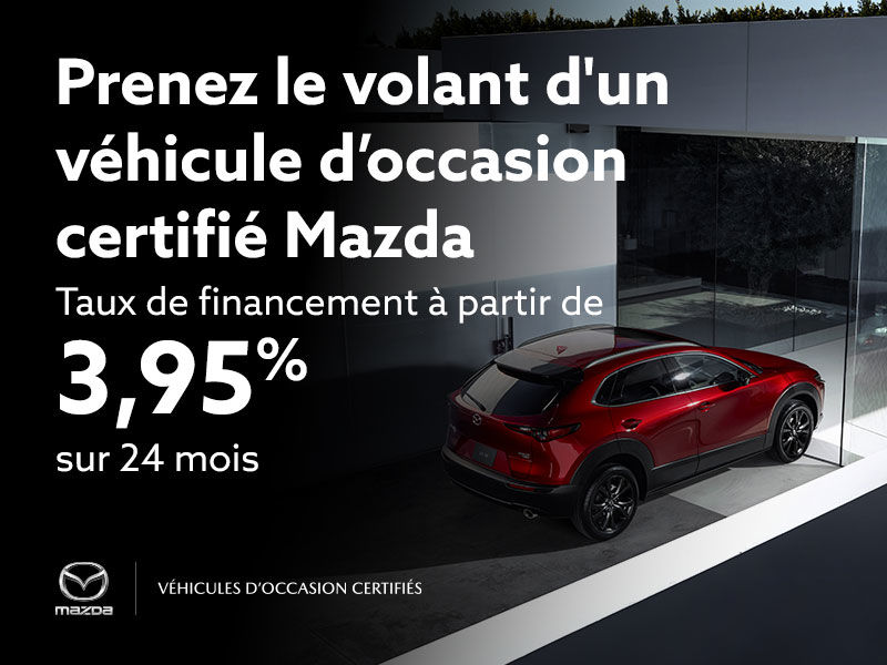 Prenez le volant d'un véhicule d’occasion certifié Mazda