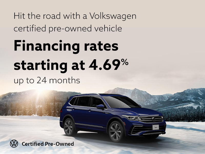 Hit the road with a Volkswagen certified pre-owned vehicle