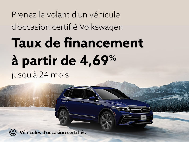 Prenez le volant d'un véhicule d’occasion certifié Volkswagen