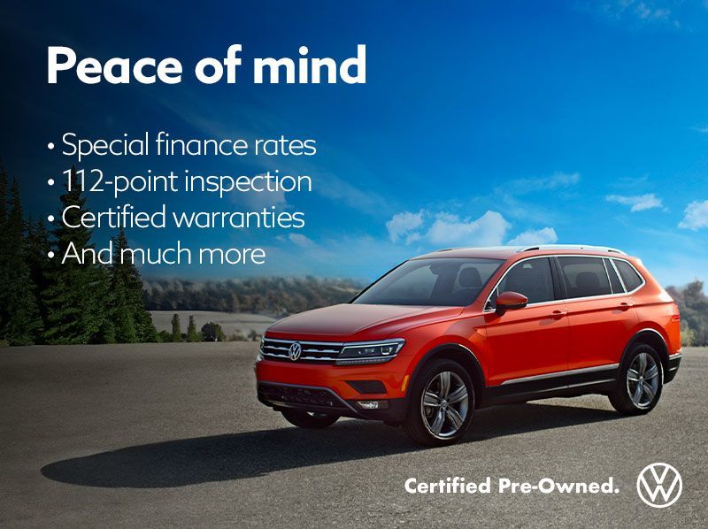 Hit the road with a Volkswagen certified pre-owned vehicle