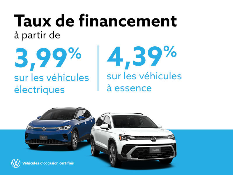 Prenez le volant d'un véhicule d’occasion certifié Volkswagen