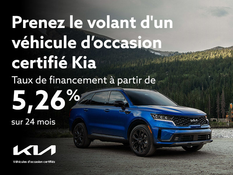 Prenez le volant d'un véhicule d’occasion certifié Kia