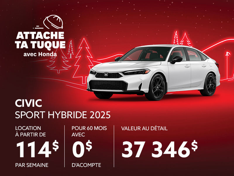 Honda Civic neuf en promotion à Montréal