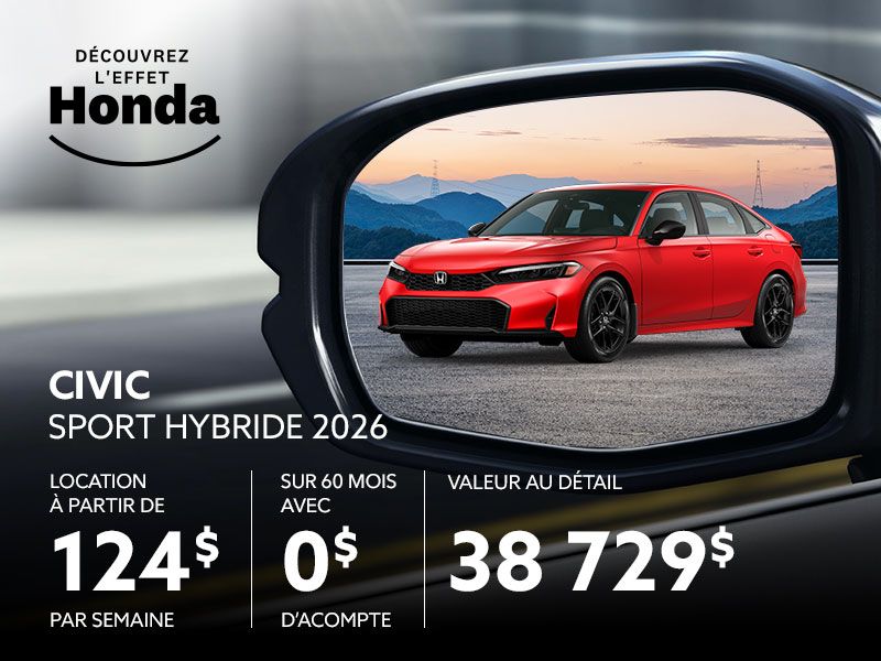 Honda Civic neuf en promotion à Montréal