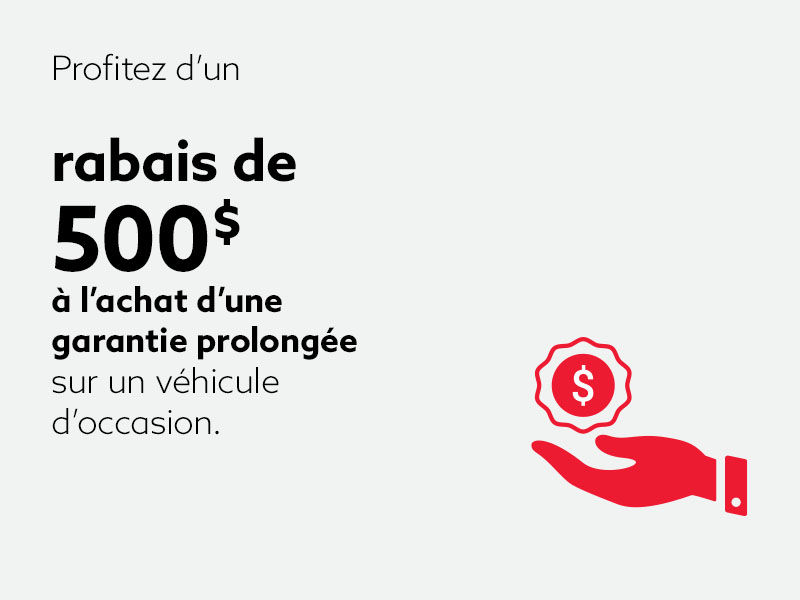 Rabais de 500 $ sur les garanties prolongées