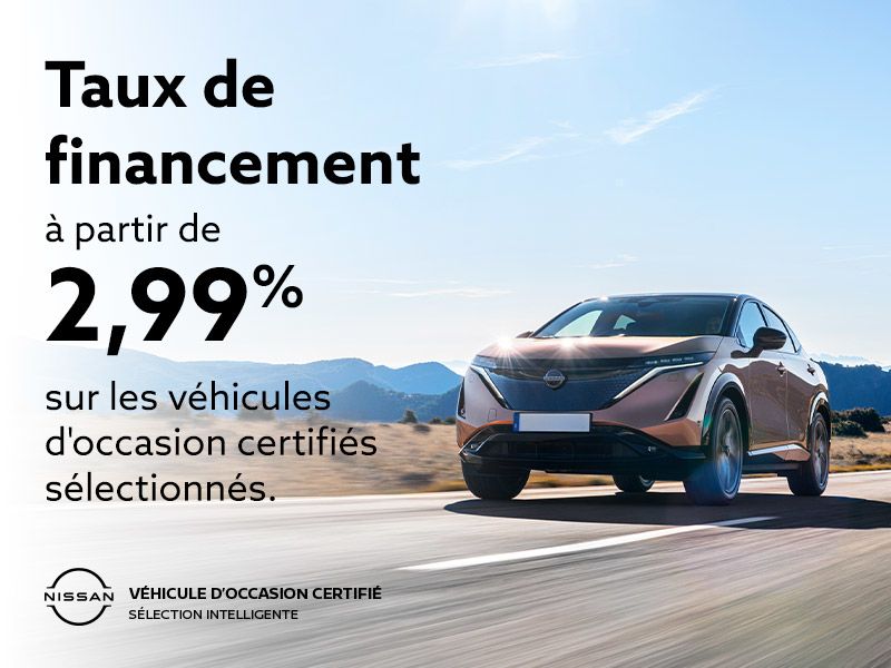 Prenez le volant d'un véhicule d’occasion certifié Nissan