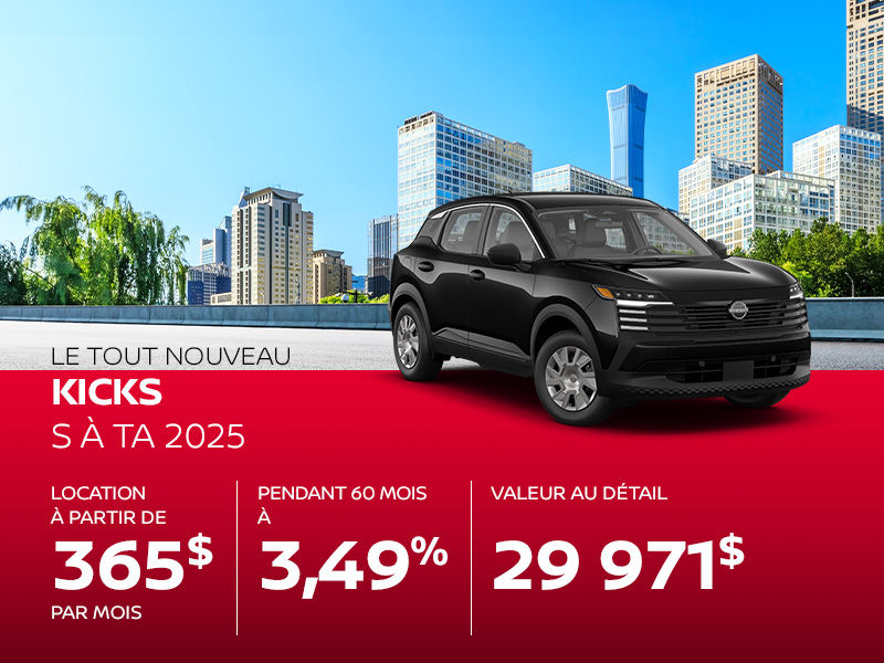 Nissan Kicks neuf en promotion  Montral