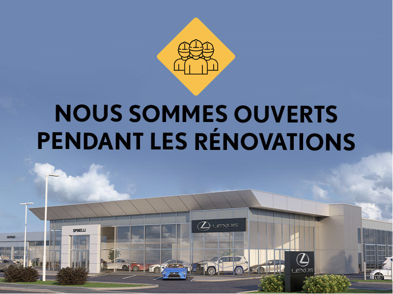 Nous sommes ouverts pendants les rénovations