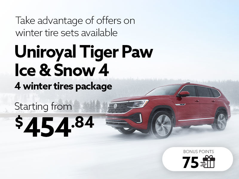 Take advantage of offers on winter tire sets available