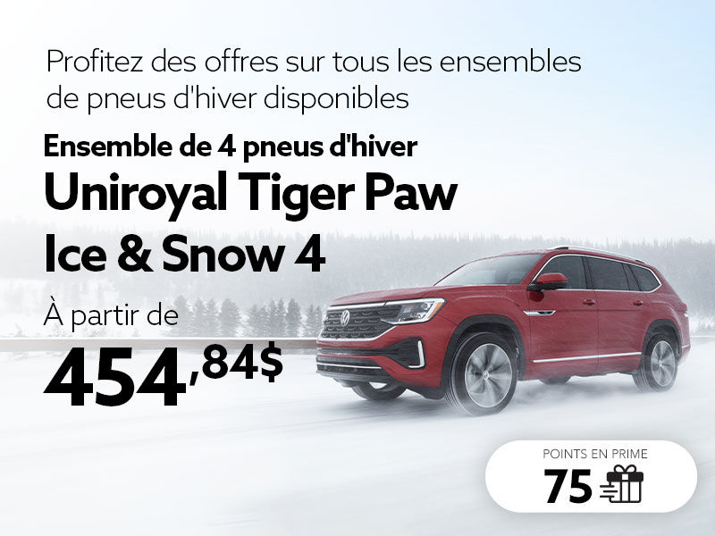 Profitez des offres sur tous les ensembles de pneus d'hiver disponibles