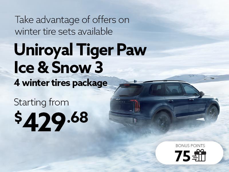 Take advantage of offers on winter tire sets available