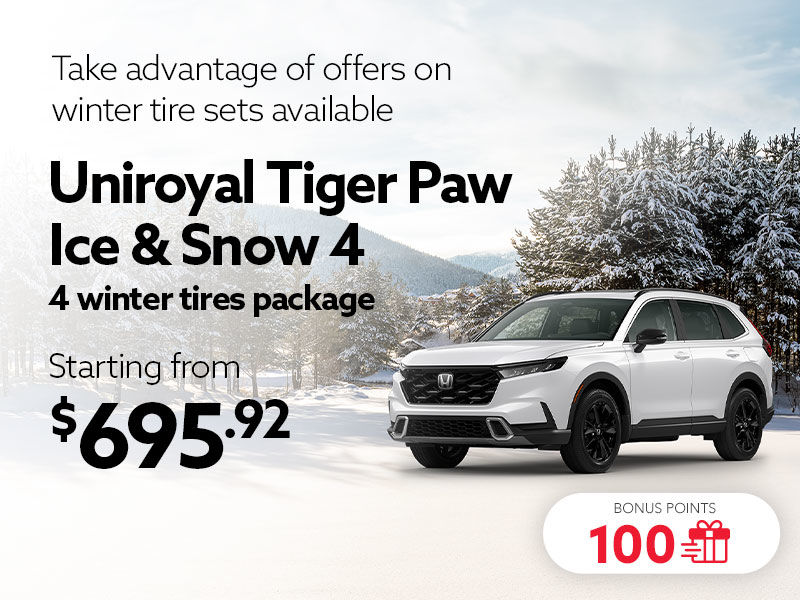 Take advantage of offers on winter tire sets available