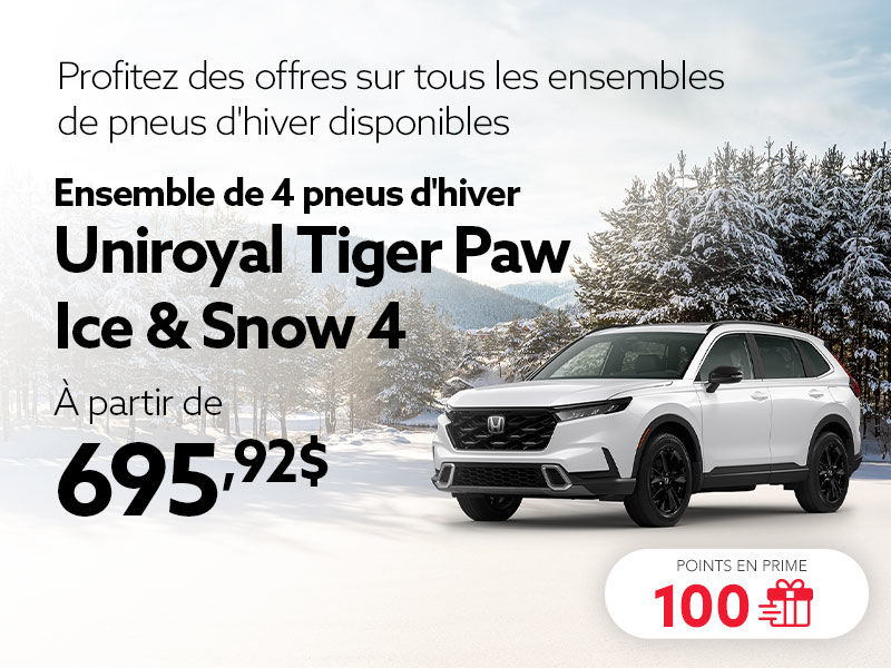 Profitez des offres sur tous les ensembles de pneus d'hiver disponibles