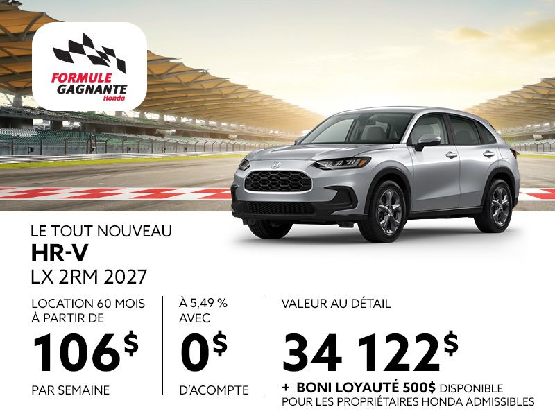 Honda HR-V neuf en promotion à Montréal