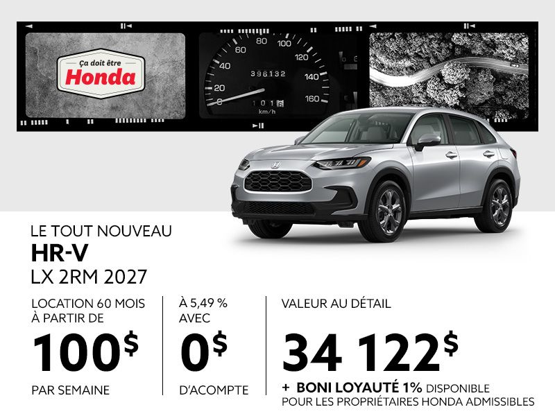 Honda HR-V neuf en promotion à Montréal