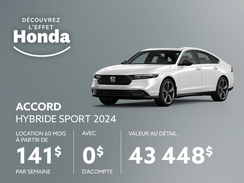 Honda Accord neuf en promotion à Montréal