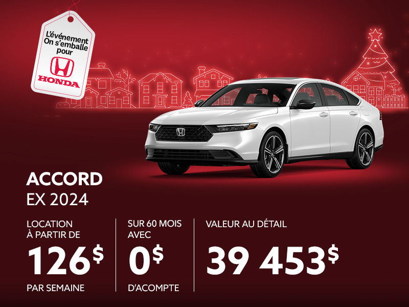 Honda Accord neuf en promotion à Montréal