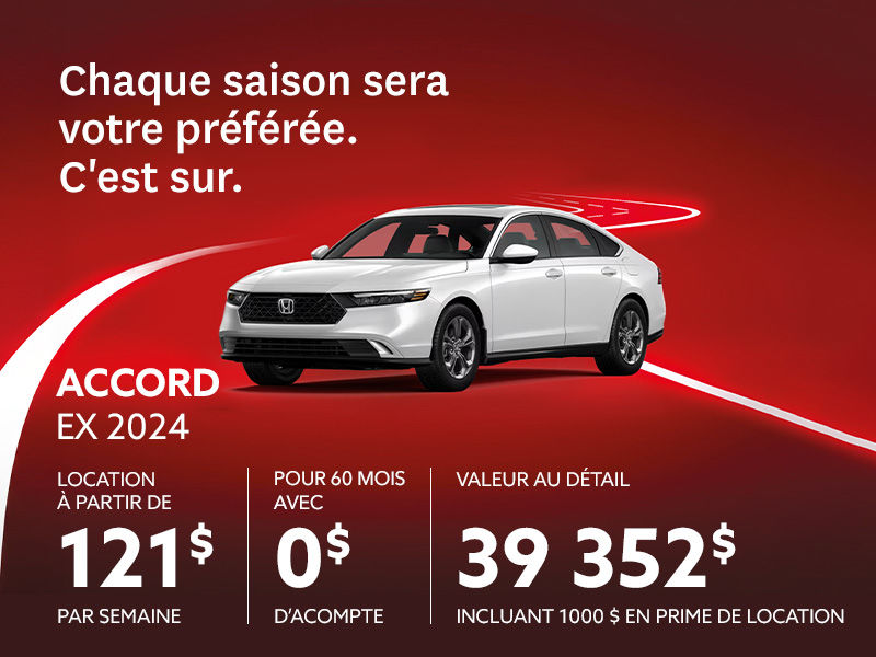 Honda Accord neuf en promotion à Montréal