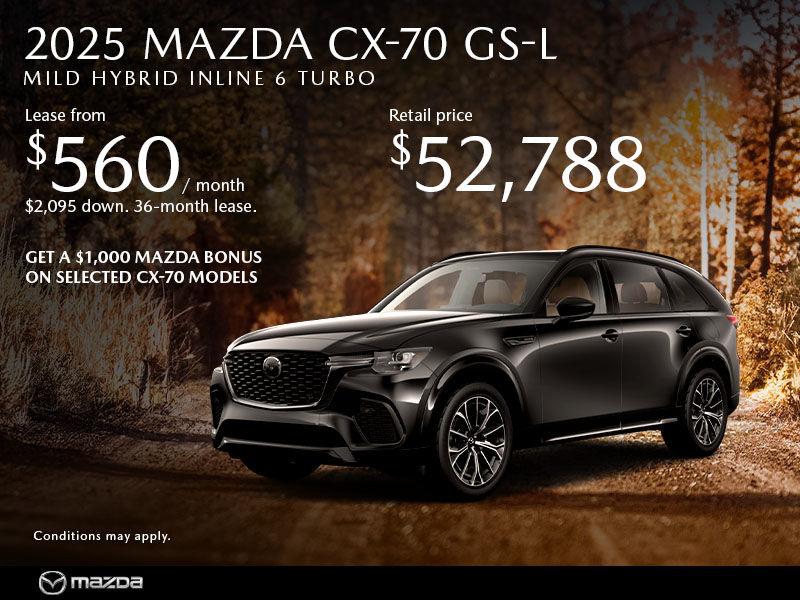 New Mazda CX-70 Deals in Montreal