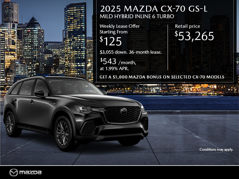 New Mazda CX-70 Deals in Montreal