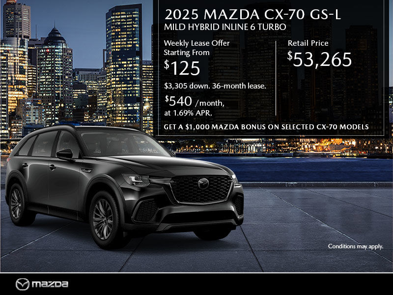 New Mazda CX-70 Deals in Montreal