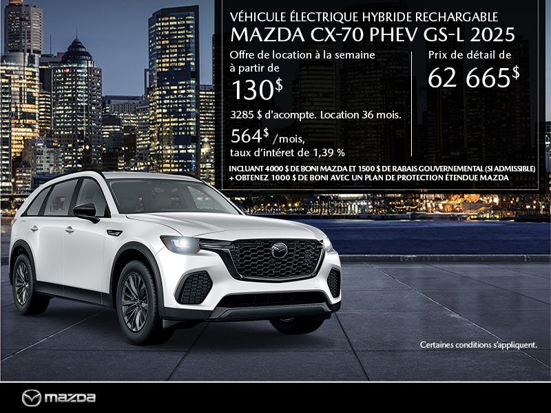 Mazda CX-70 neuf en promotion à Montréal