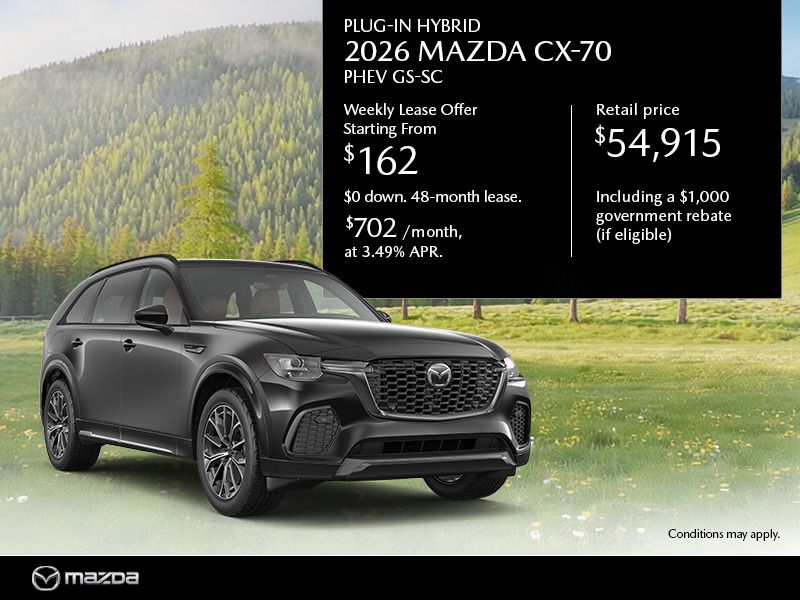 New Mazda CX-70 Deals in Montreal
