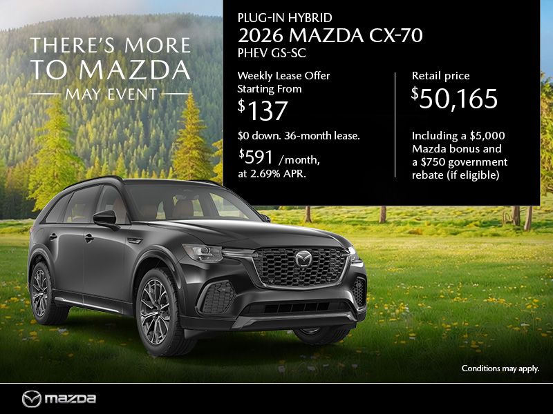 New Mazda CX-70 Deals in Montreal