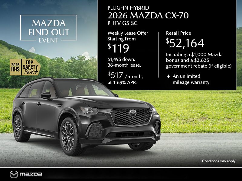 New Mazda CX-70 Deals in Montreal