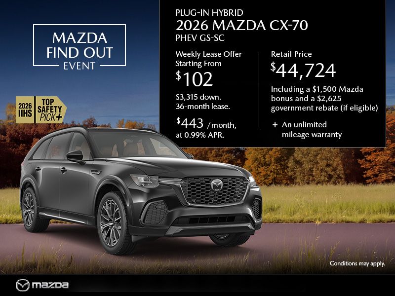 New Mazda CX-70 Deals in Montreal