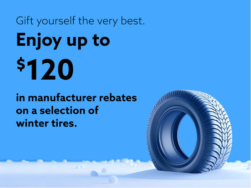 Choose new winter tires and take advantage of manufacturer rebates