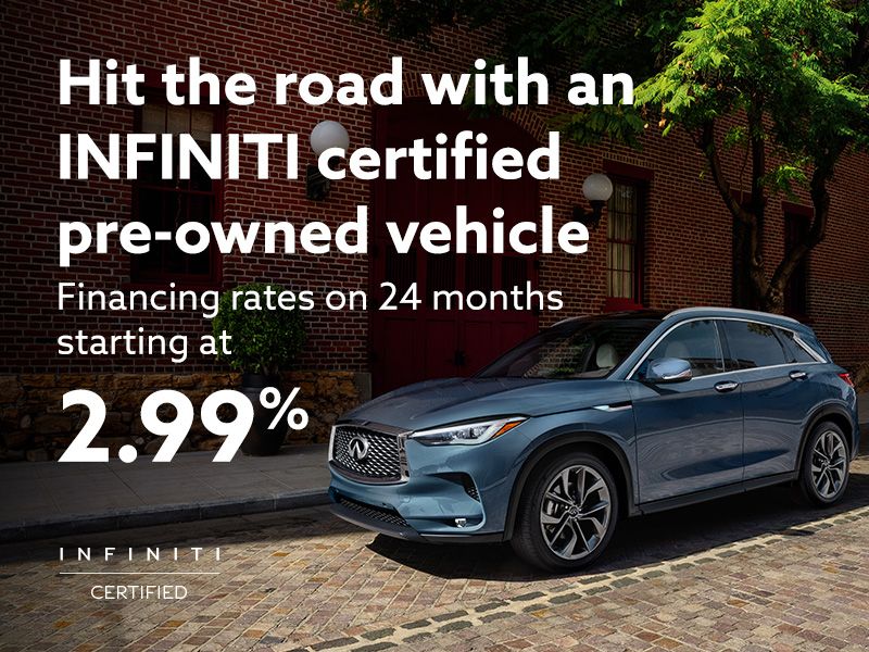 Infiniti Certified pre-owned vehicles benefits