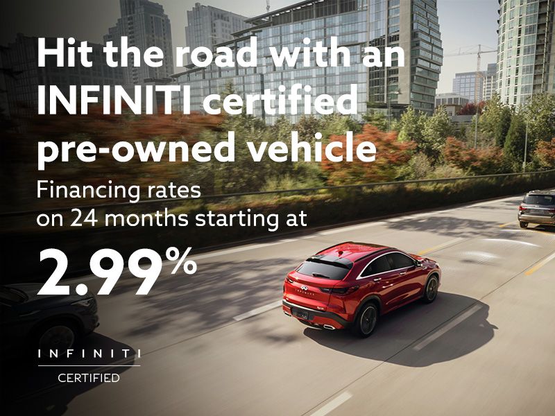 Infiniti Certified pre-owned vehicles benefits