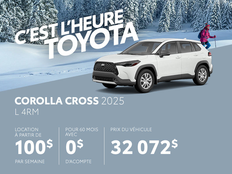 Toyota Corolla Cross neuf en promotion  Montral