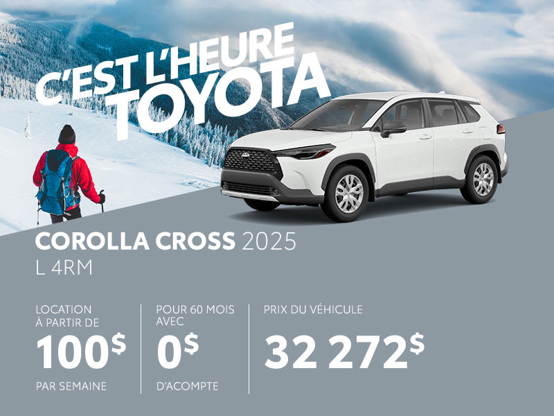 Toyota Corolla Cross neuf en promotion à Montréal