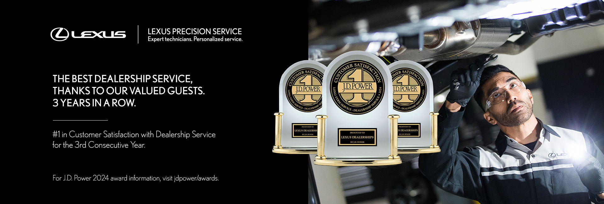 THE BEST DEALERSHIP SERVICE, THANKS TO OUR VALUED GUESTS. 3 YEARS IN A ROW.