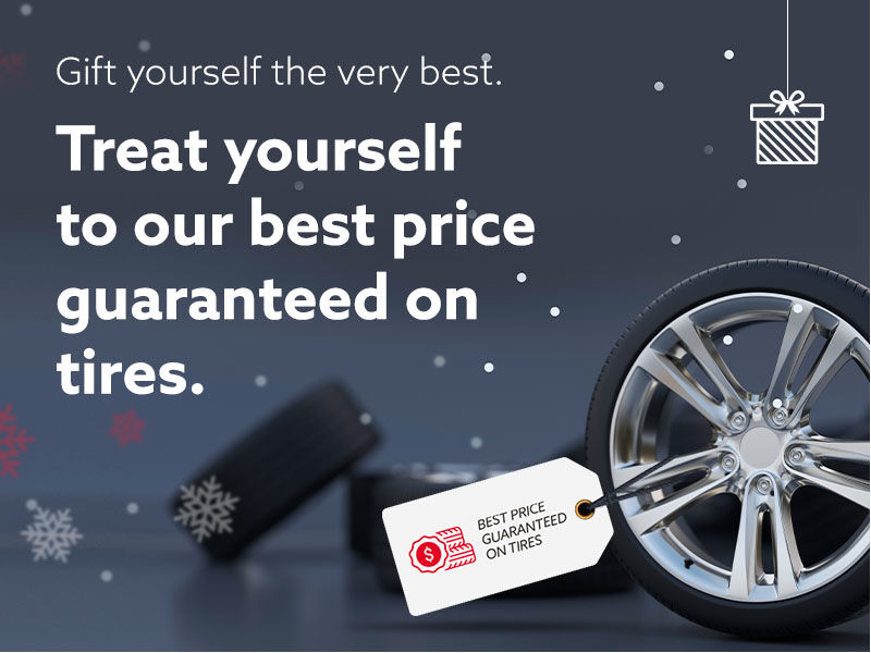 Treat yourself to our best price guaranteed on tires