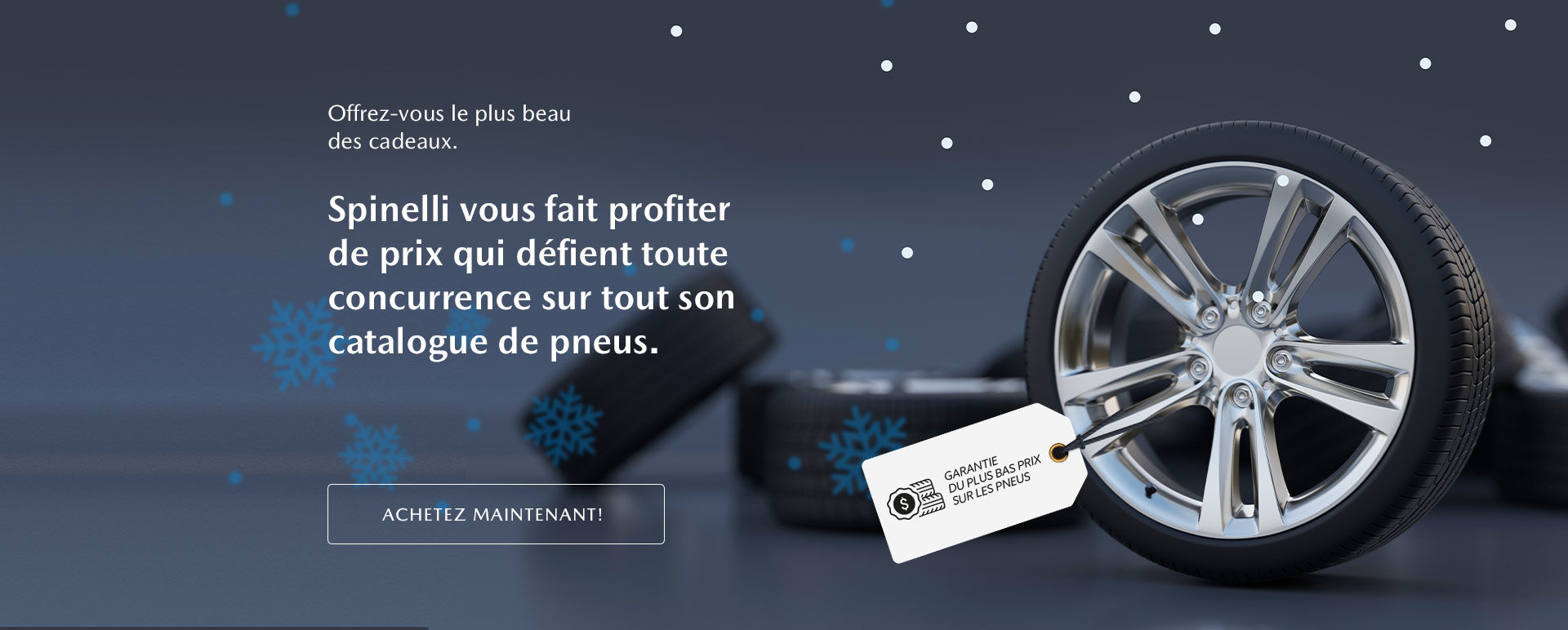 Profitez de notre garantie du plus bas prix sur les pneus