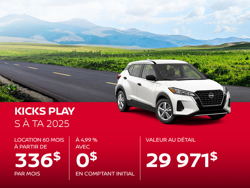Nissan Kicks Play neuf en promotion à Montréal