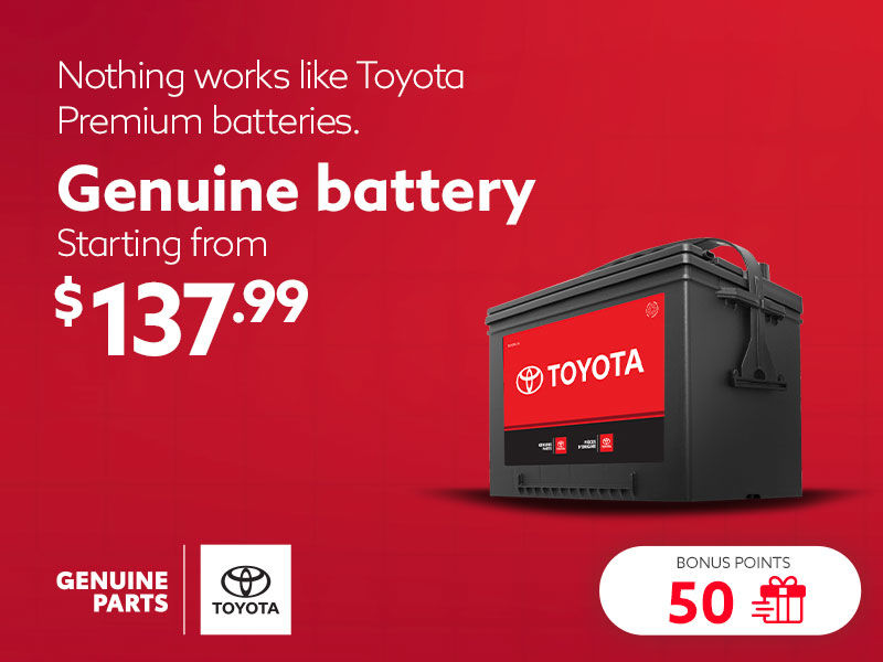 Nothing works like Toyota Premium batteries.